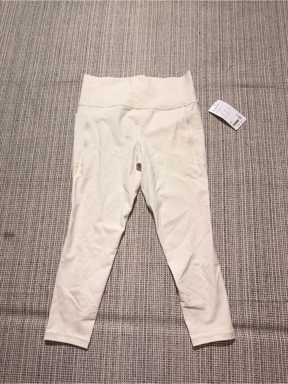 ATHLETA Women's Salutation Stash High Rise 7/8 Legging Size L In Bone
